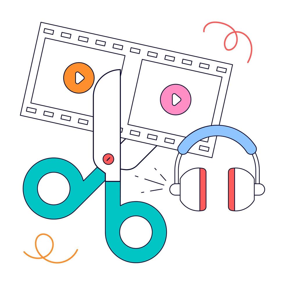 An animated design of Social Media vector