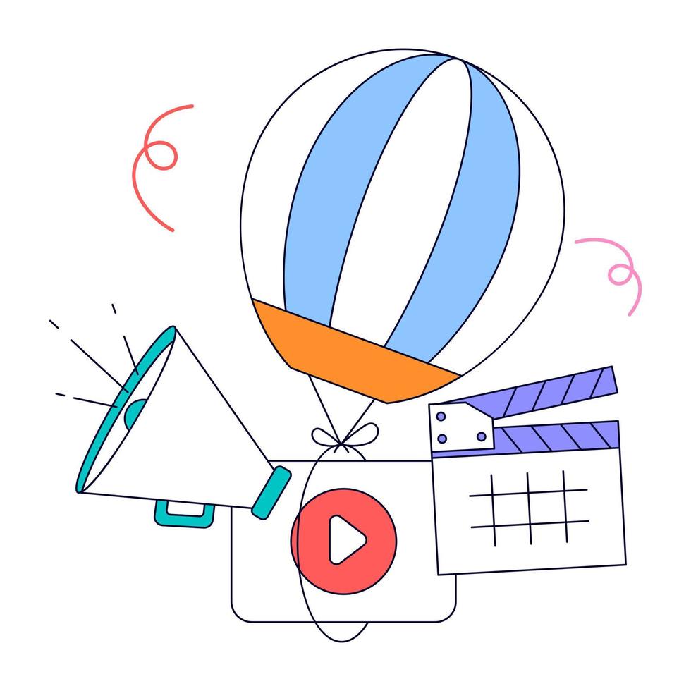 An animated design of Social Media vector