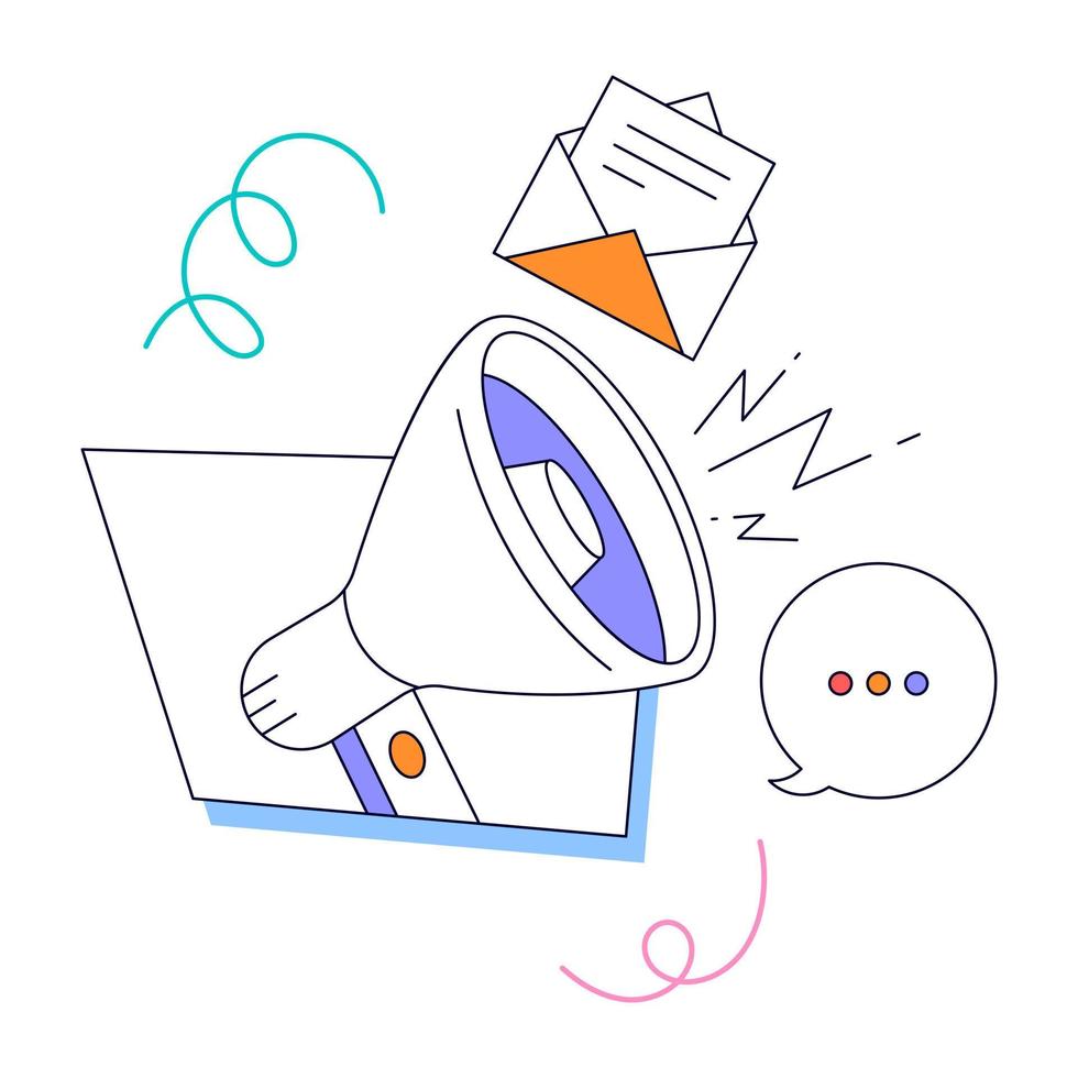 An animated design of Social Media vector