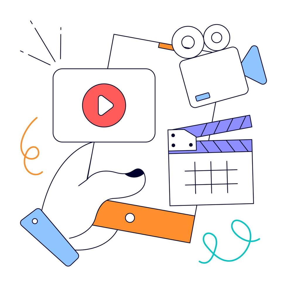 An animated design of Social Media vector