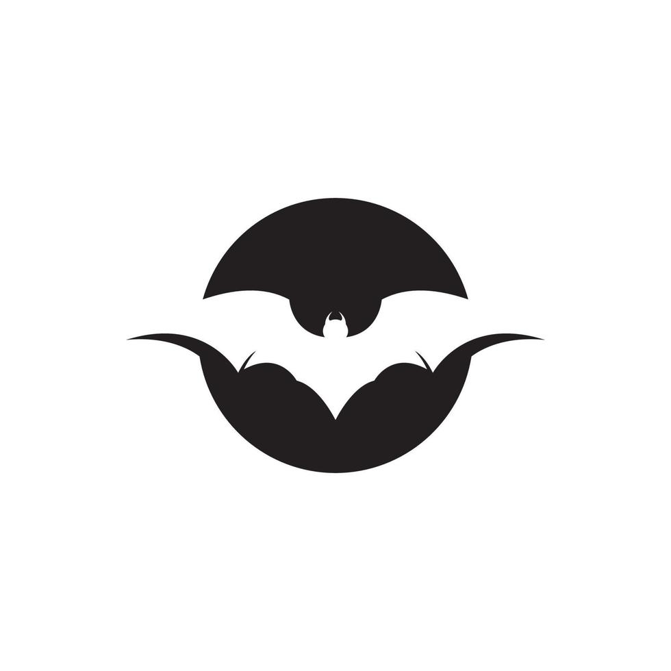 Bat images logo design vector