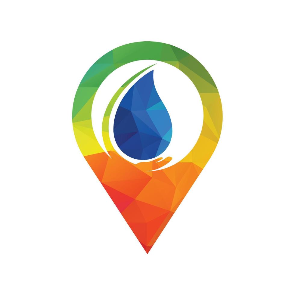 diseño de plantilla de logotipo de agua segura. diseño vectorial del logotipo del cuidado del agua. vector