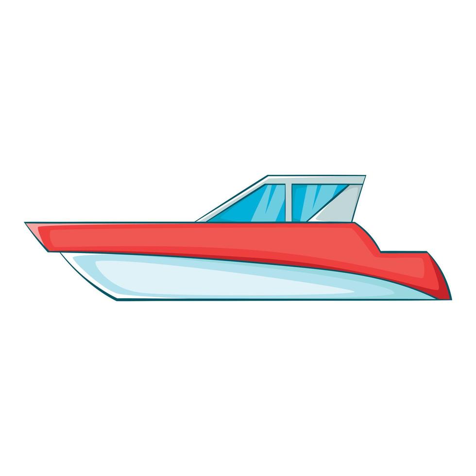 Great powerboat icon, cartoon style vector