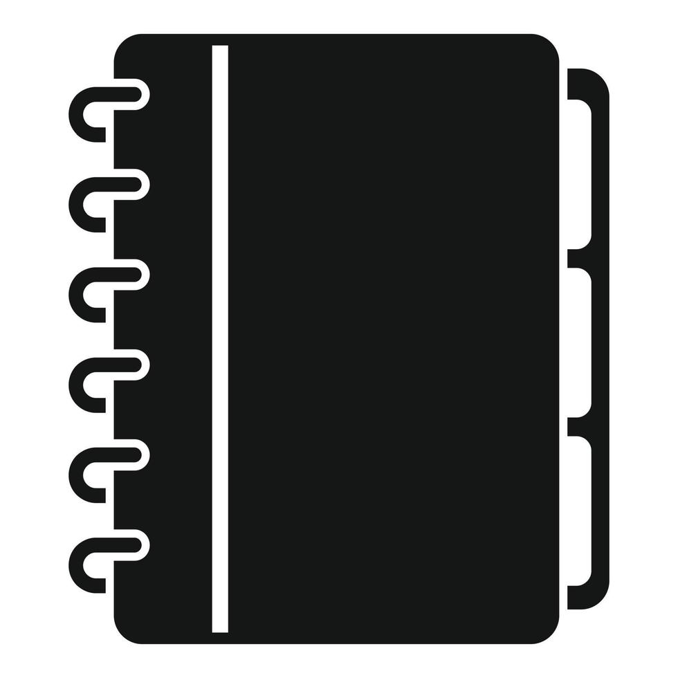 Syllabus planner icon, simple style vector