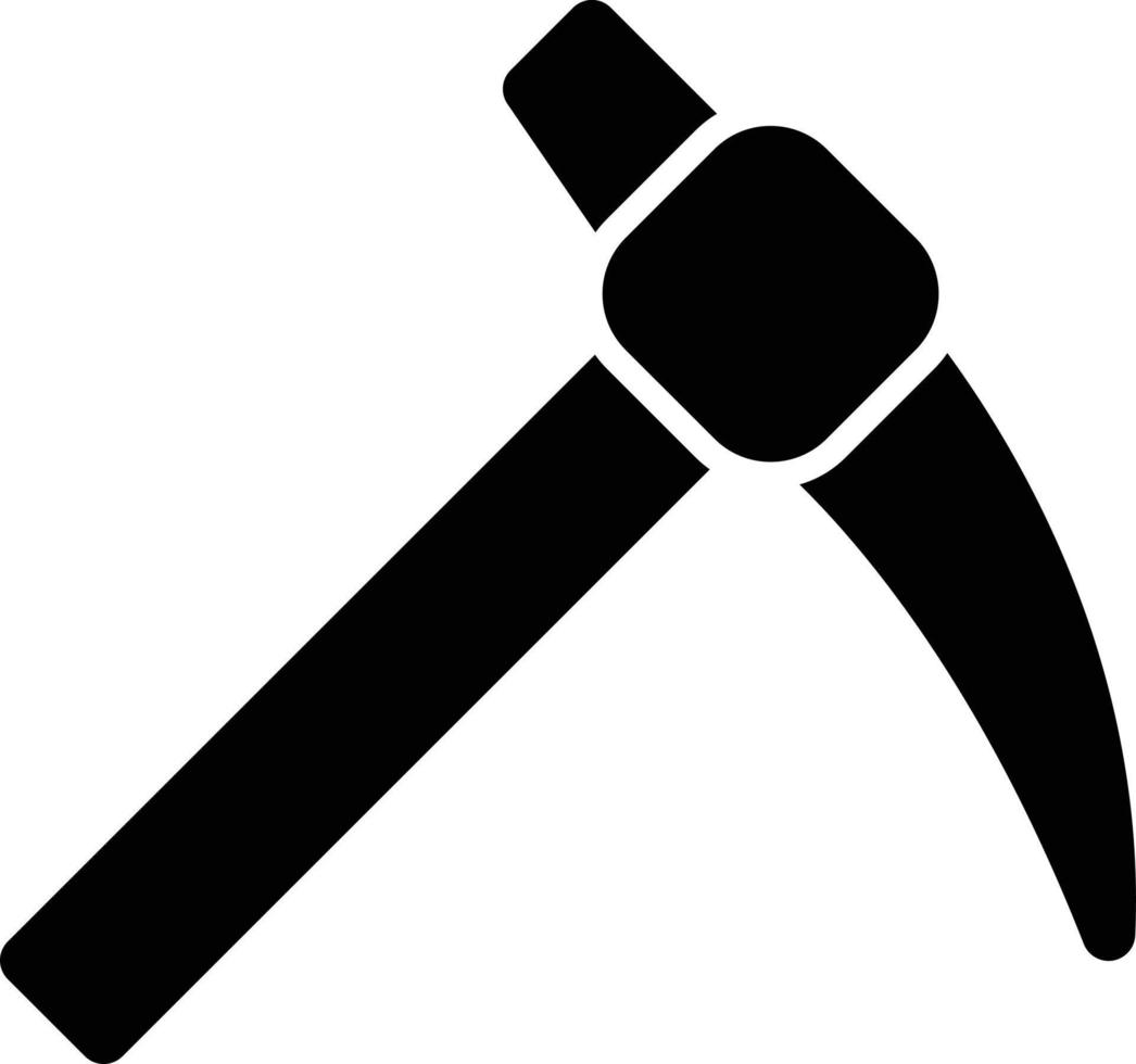 Pickaxe Glyph Icon vector