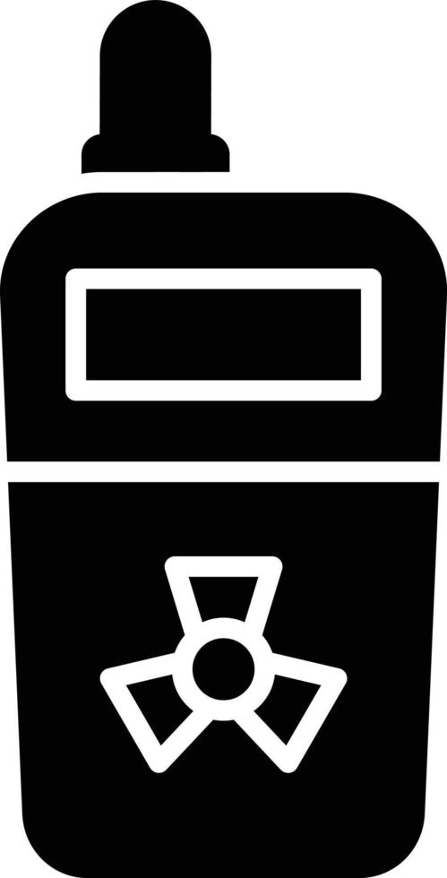Radiation Detector Glyph Icon vector