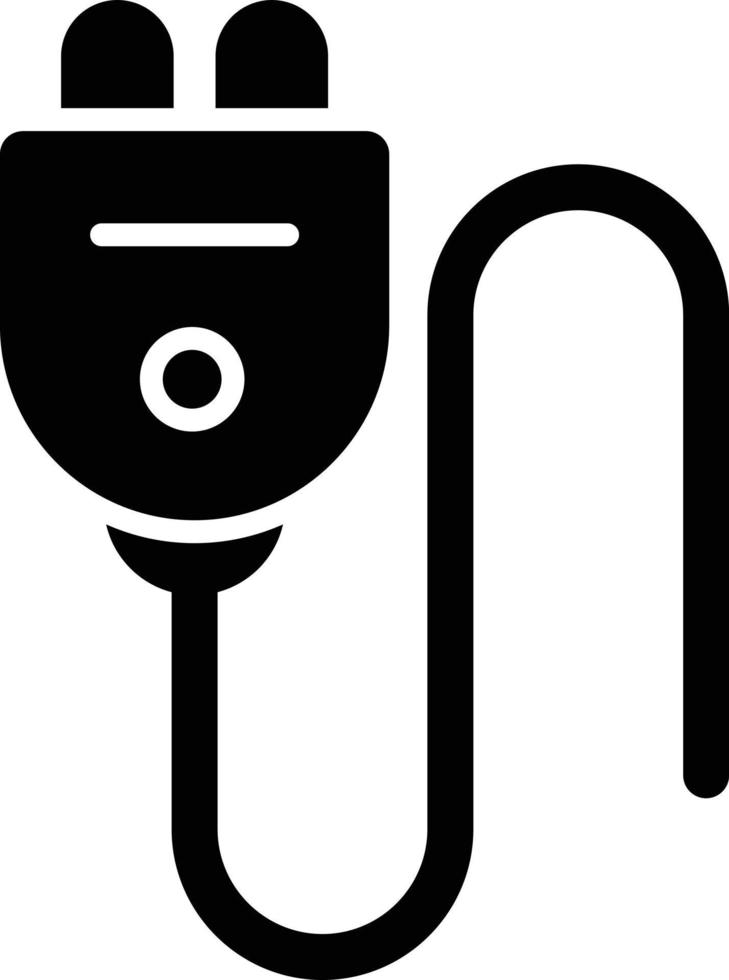 Plug Glyph Icon vector