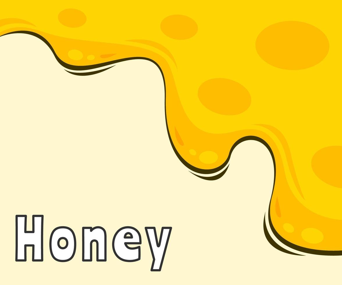 chorreando miel sobre fondo blanco. miel de naranja derretida. ilustración vectorial de gotas de miel. gotas de miel derritiéndose. jarabe realista amarillo dorado o jugo que gotea vector de salpicaduras de aceite líquido.