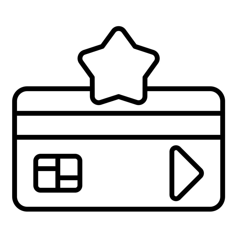 Earn Reward Points Line Icon vector