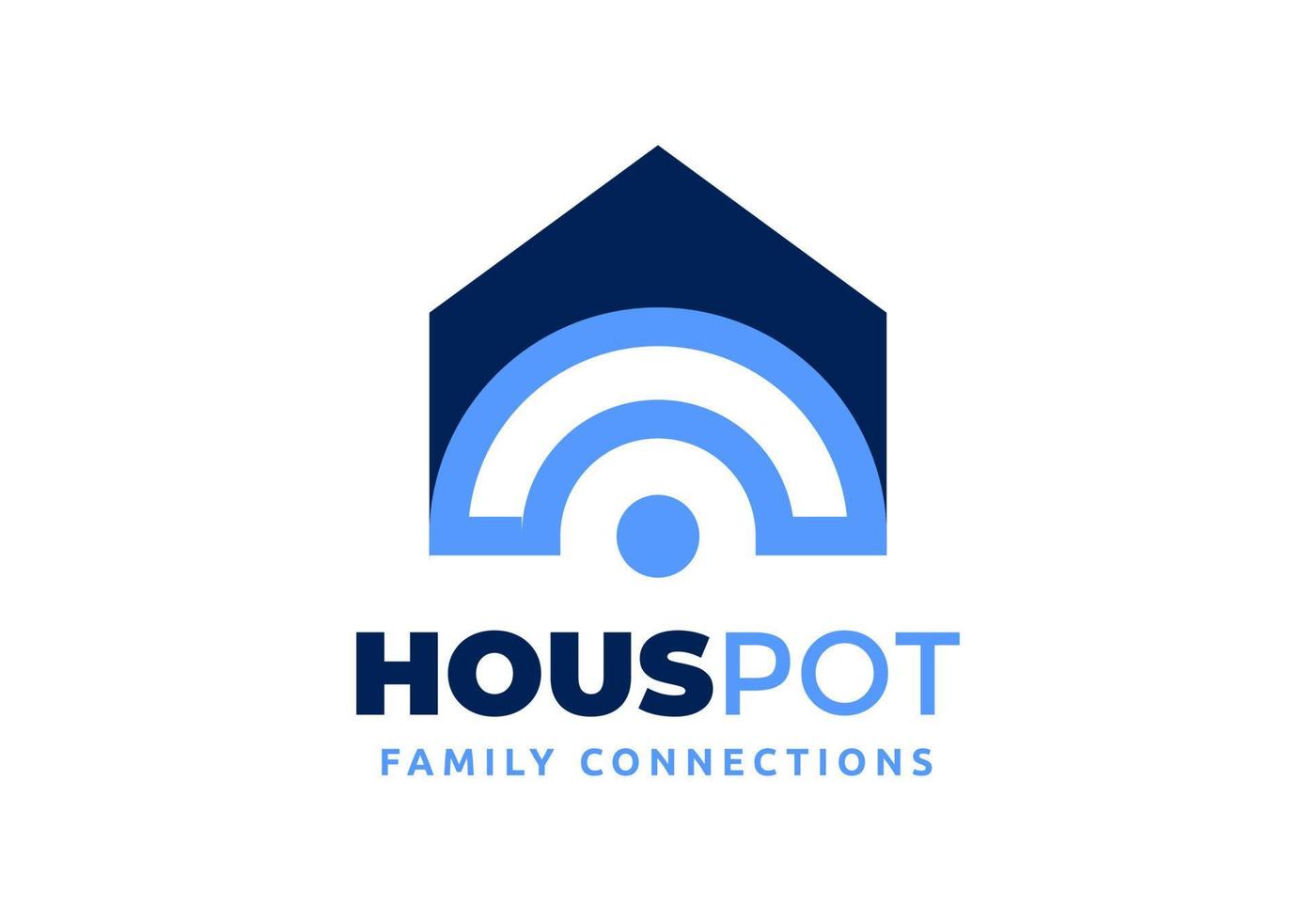 House and signal logos are suitable for corporate symbols. vector