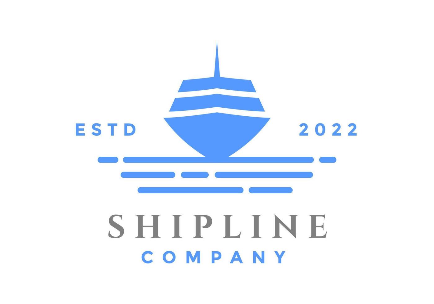 Ship logos are suitable for companies in the field of ships. vector