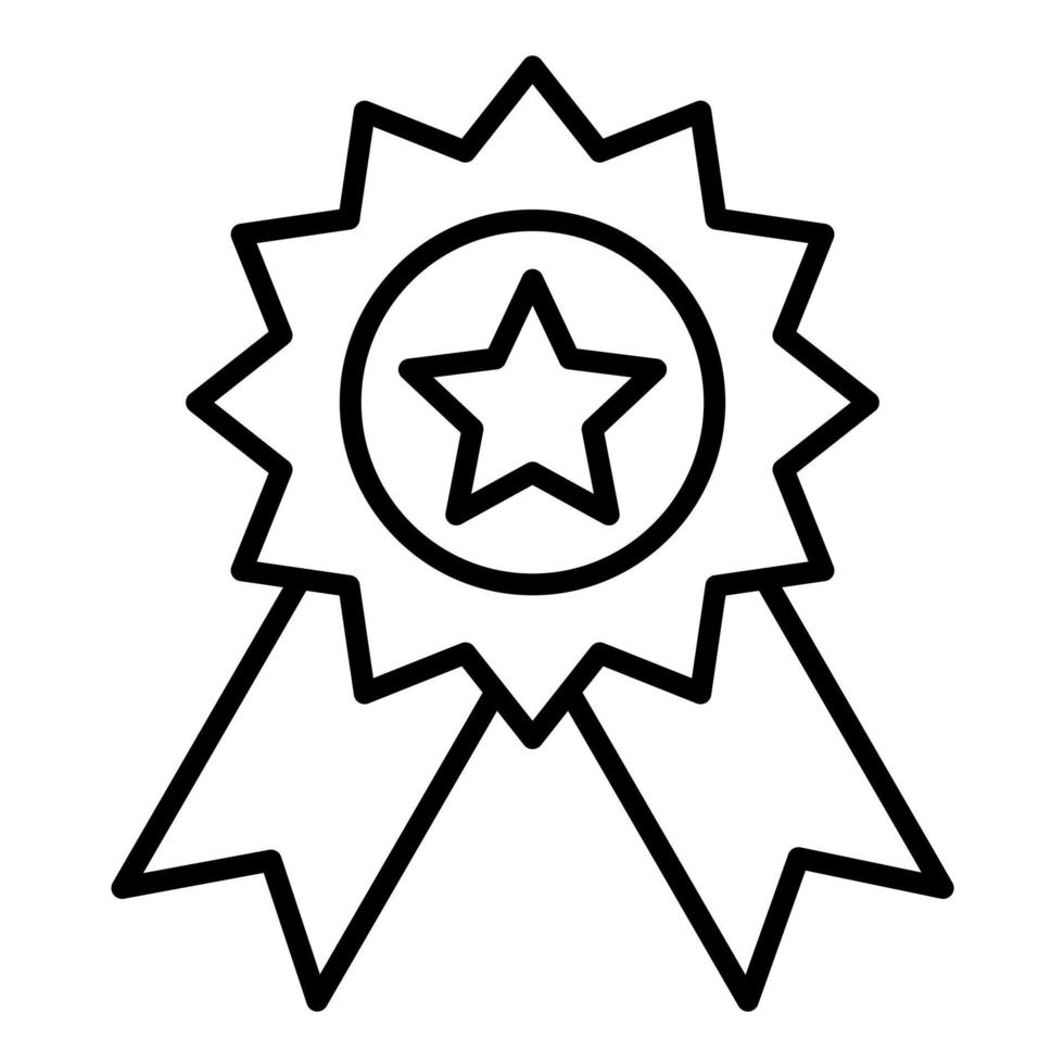 Medal Line Icon vector