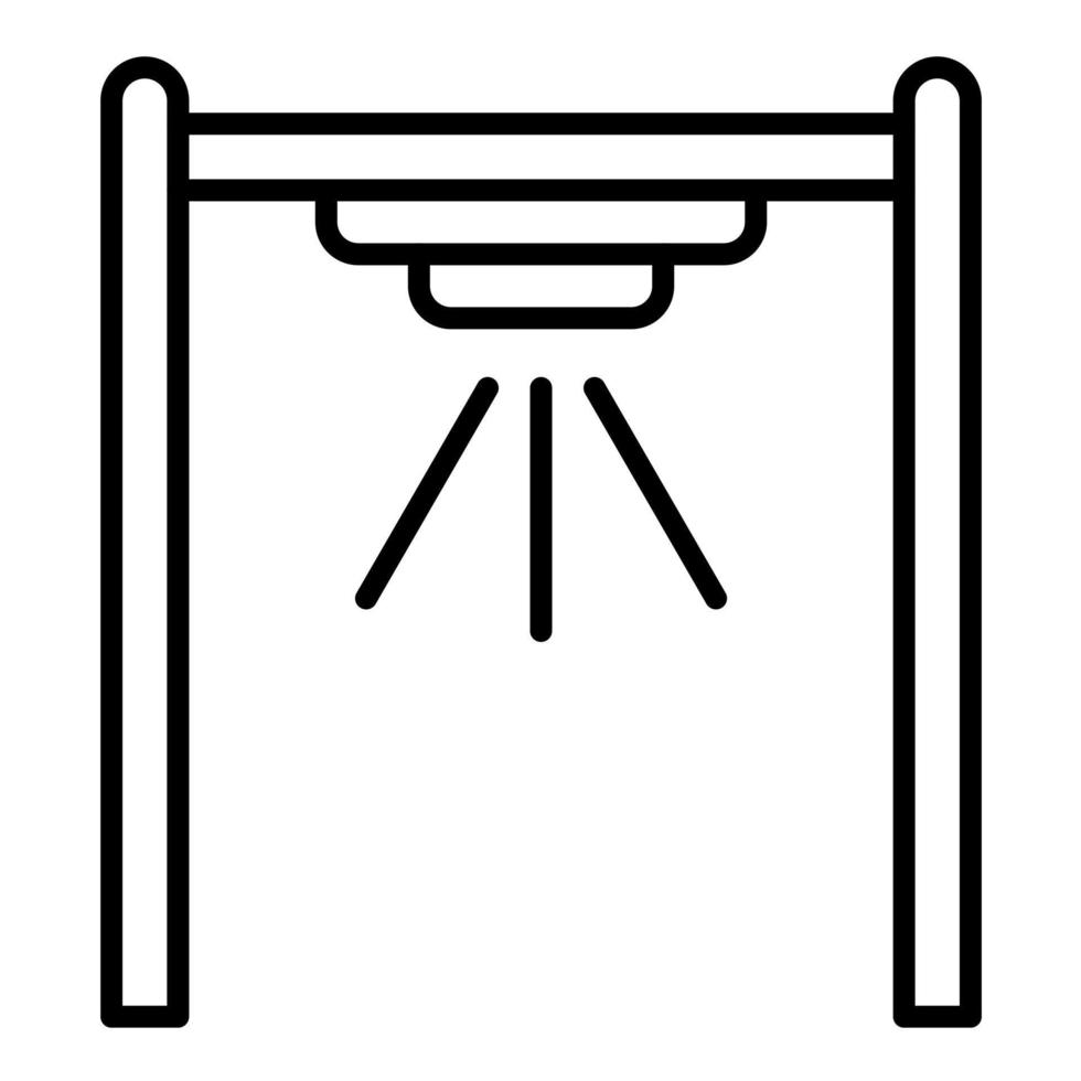 Spray Nozzle Line Icon vector