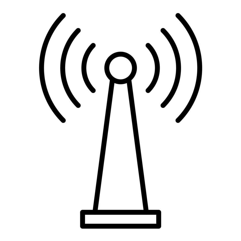 Wifi Tethering Line Icon vector