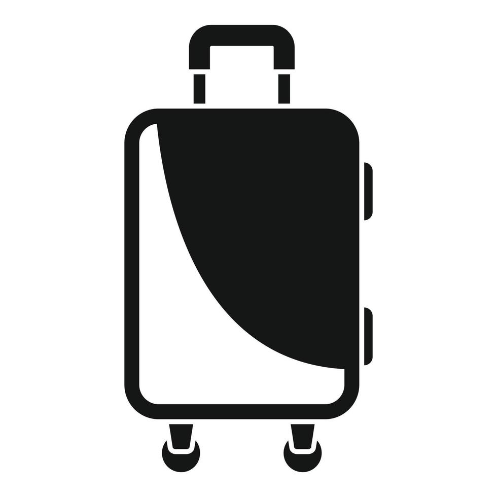 Immigrants travel bag icon, simple style vector