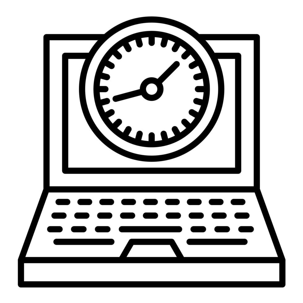 icono de línea de tiempo de trabajo vector