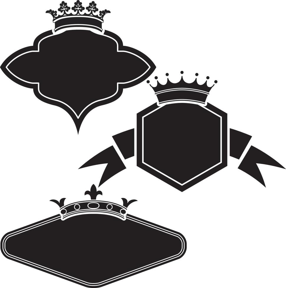 Royal Crown Frame vector