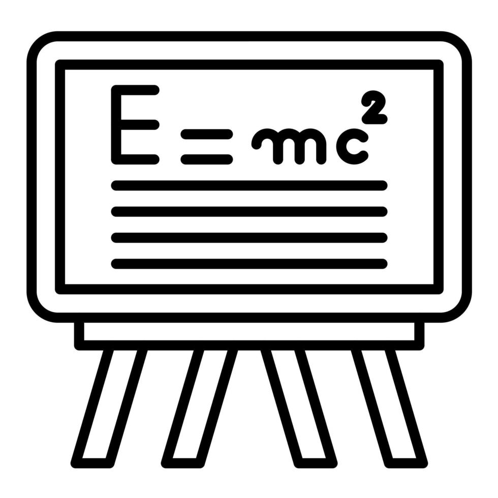 Formula Line Icon vector