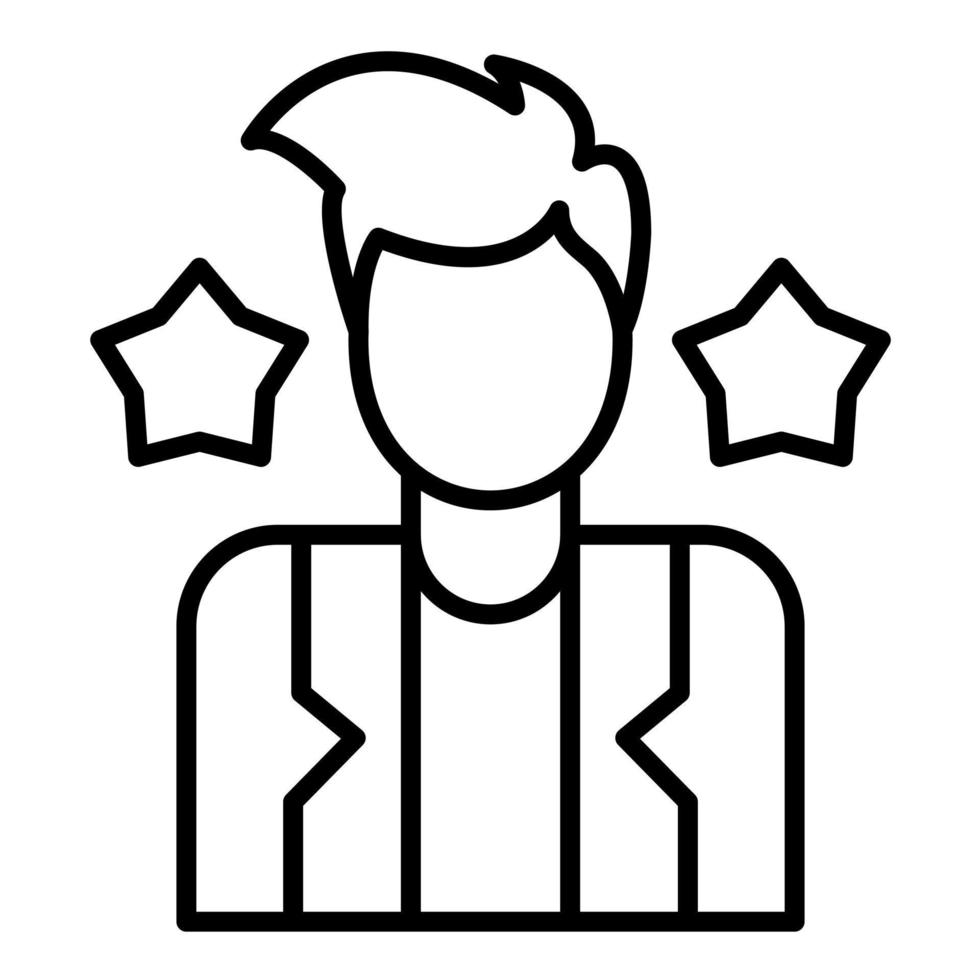 Actor Line Icon vector
