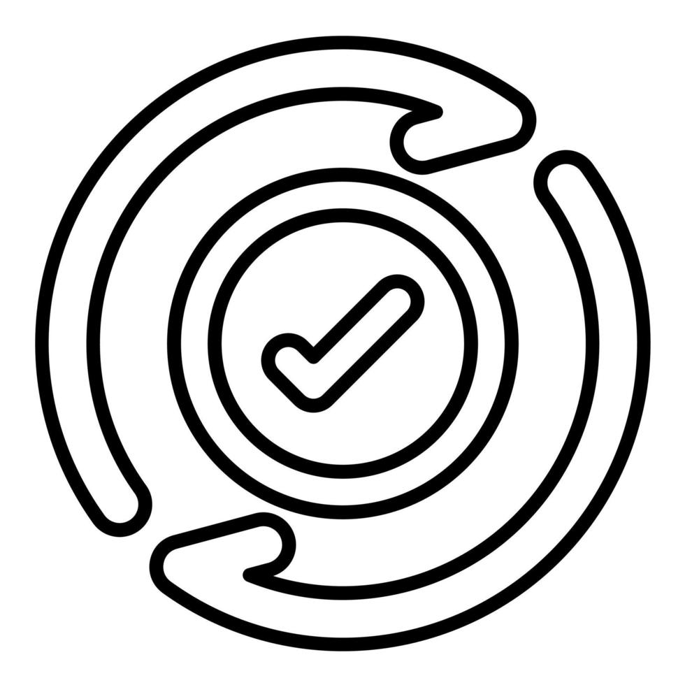 Iteration Line Icon vector