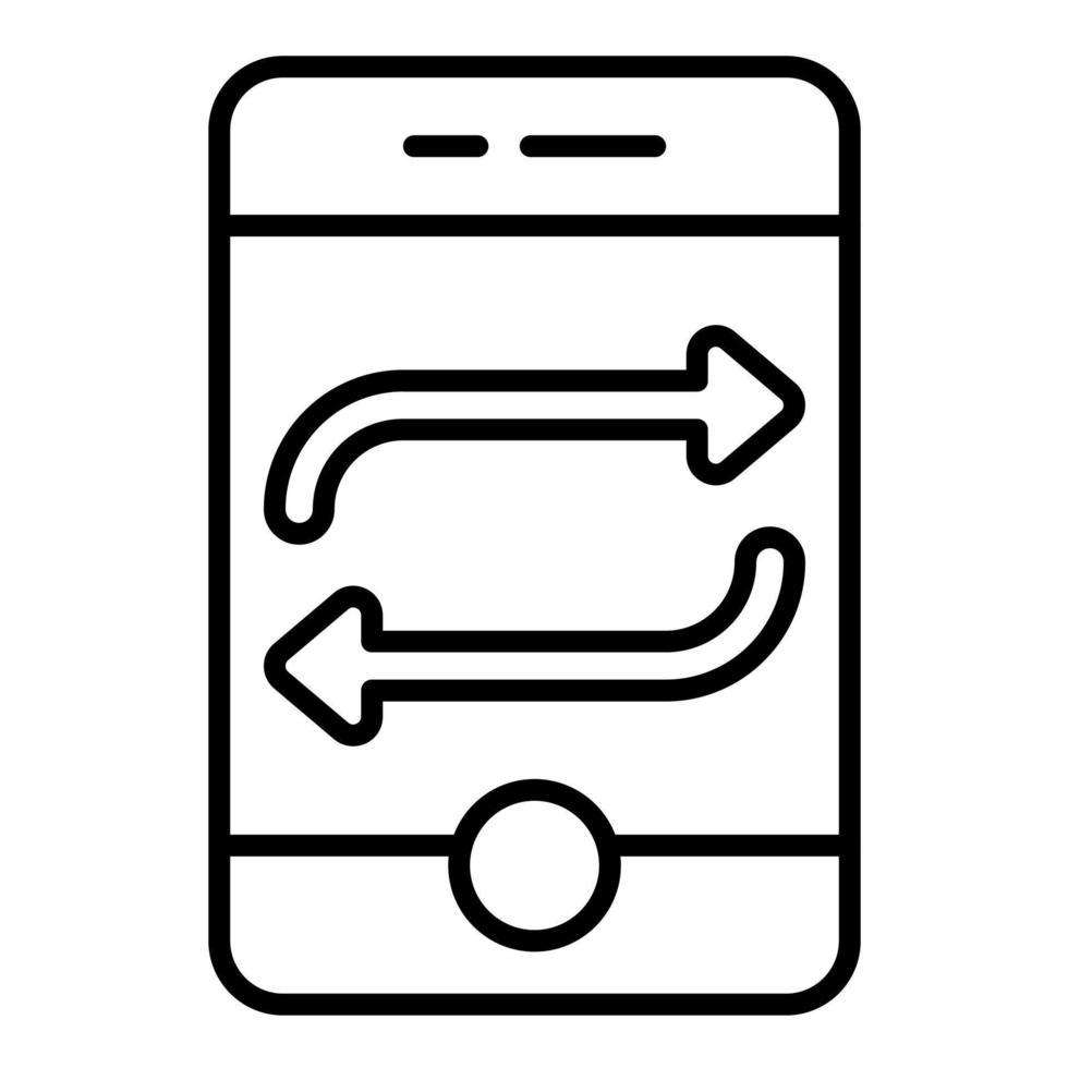 Repost Line Icon vector