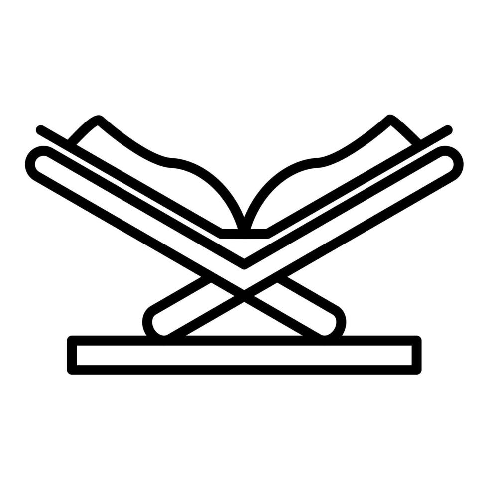 Quran Line Icon vector