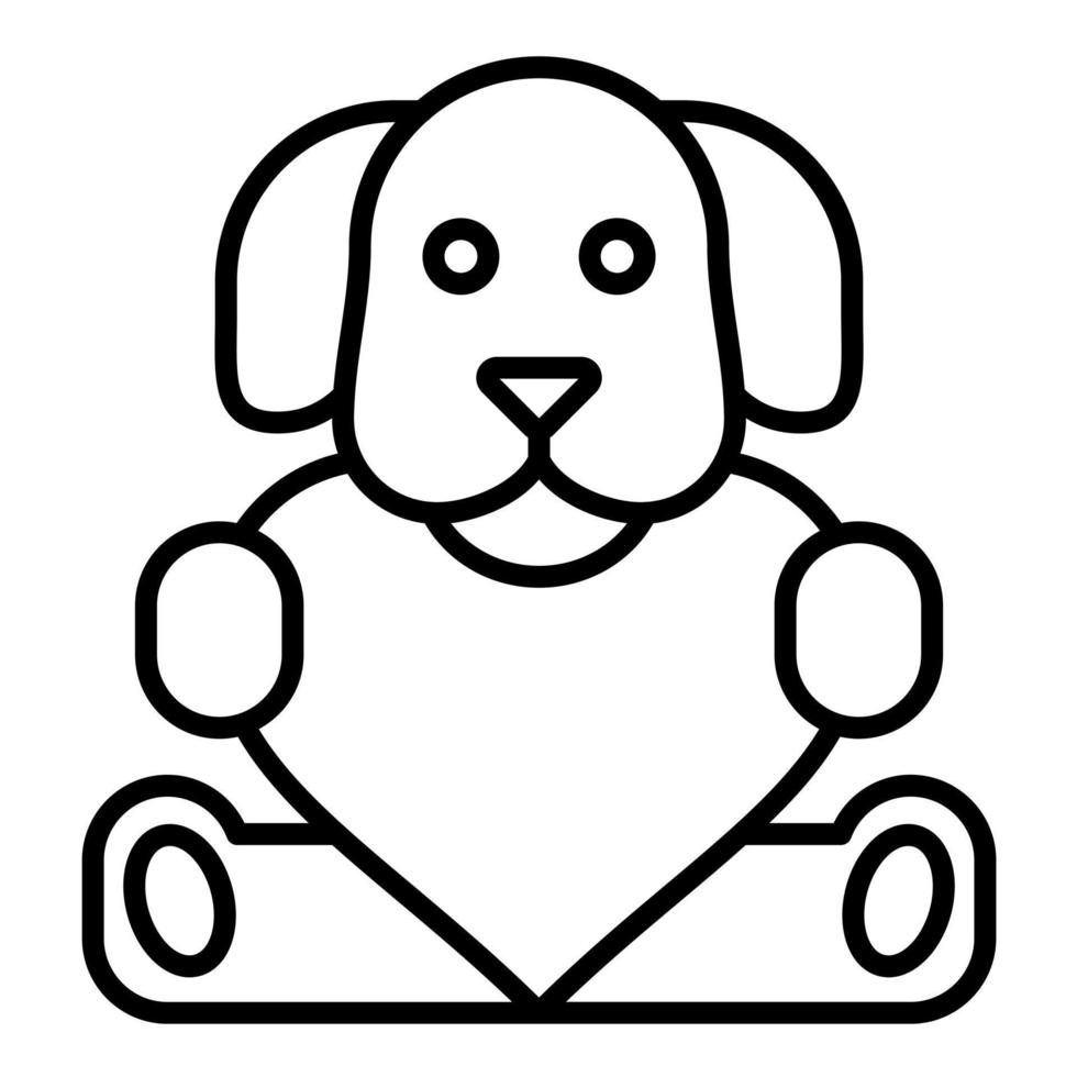 Stuffed Animals Line Icon vector