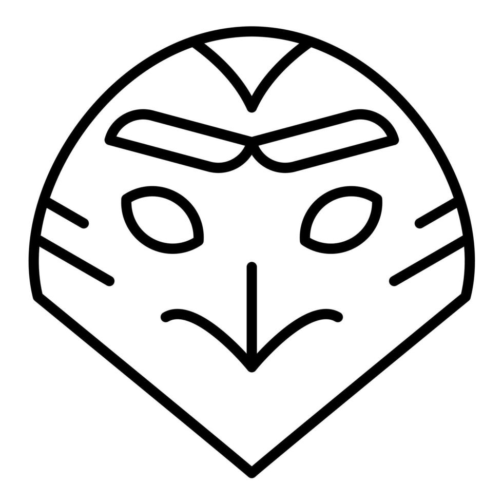 Snowy Owl Line Icon vector