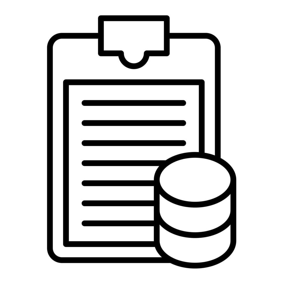 Report Line Icon vector