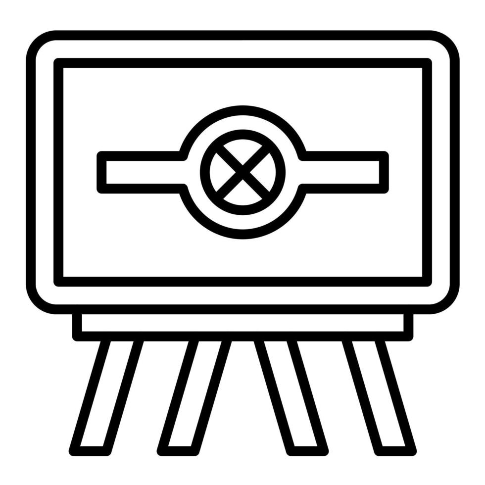 Indicator Lamp Line Icon vector