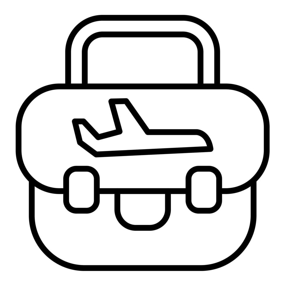 Business Travel Line Icon vector