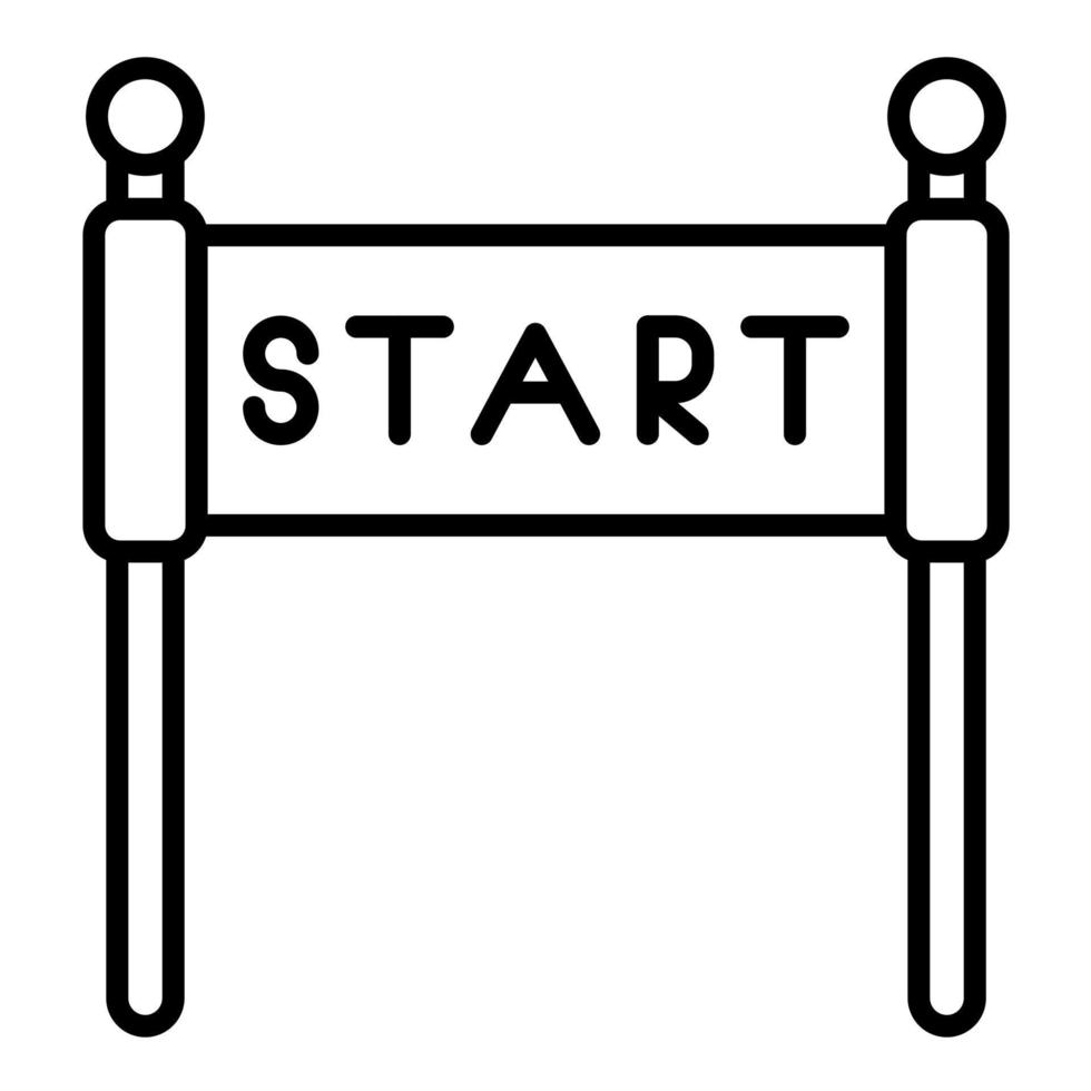 Race Start Line Icon vector
