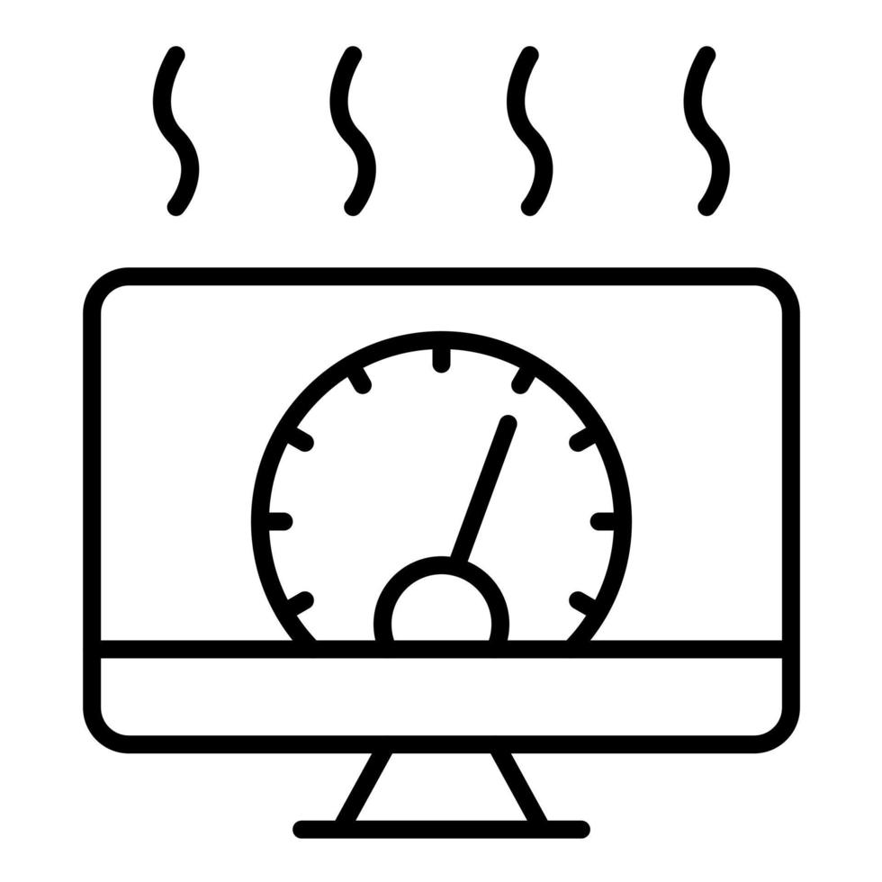 Overall Equipment Effectiveness Line Icon vector