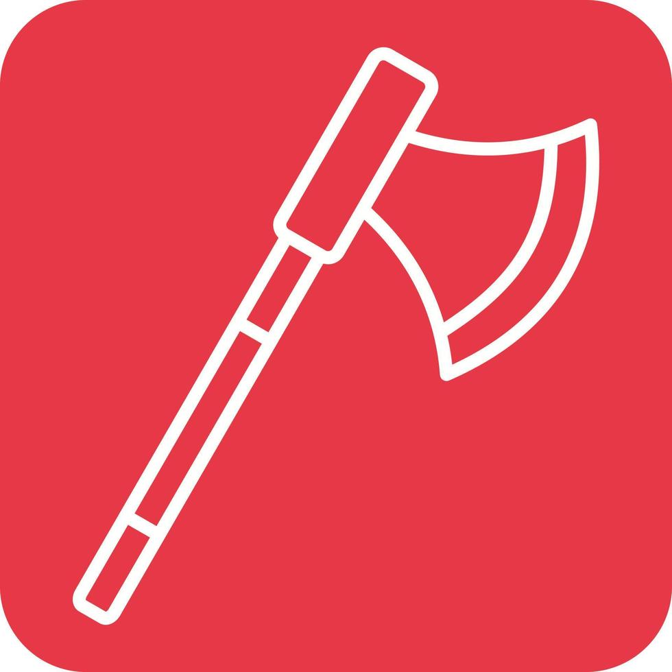 Axe Line Round Corner Background Icons vector