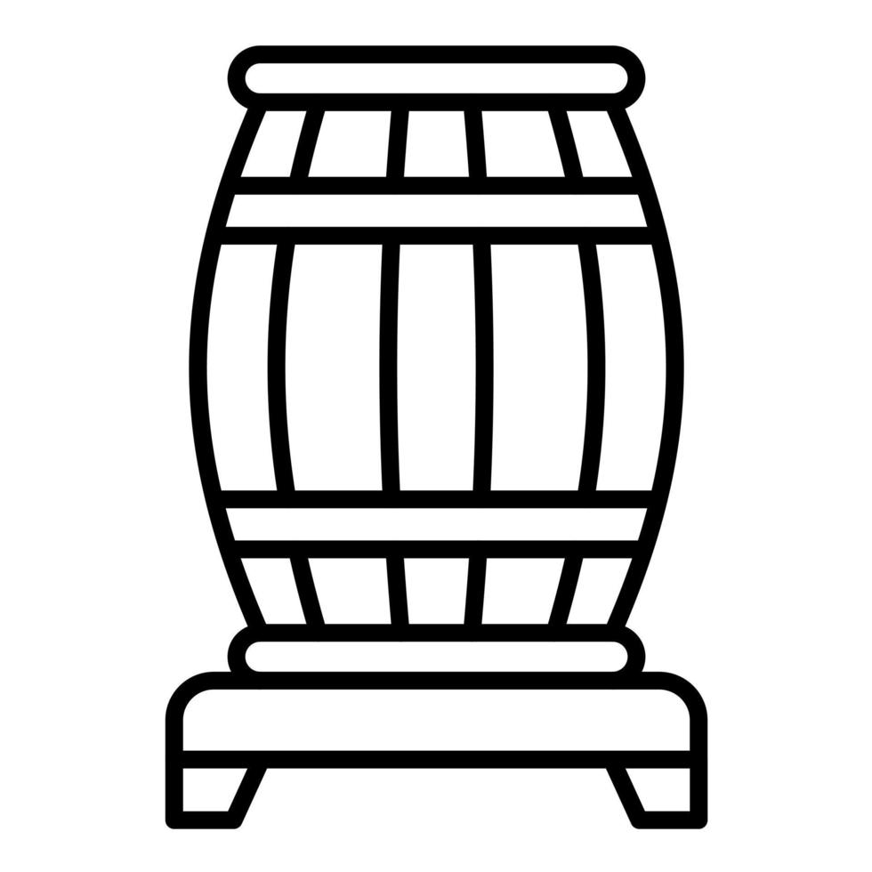 Barrel Line Icon vector