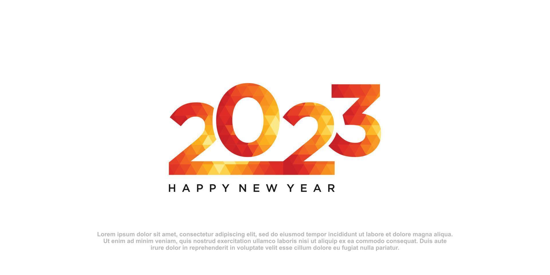 2023 vector design template