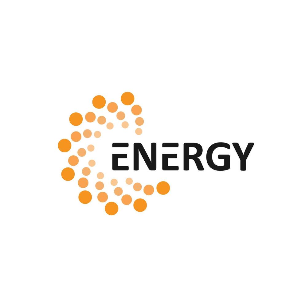 energía logo san eco tecnología eléctrica vector