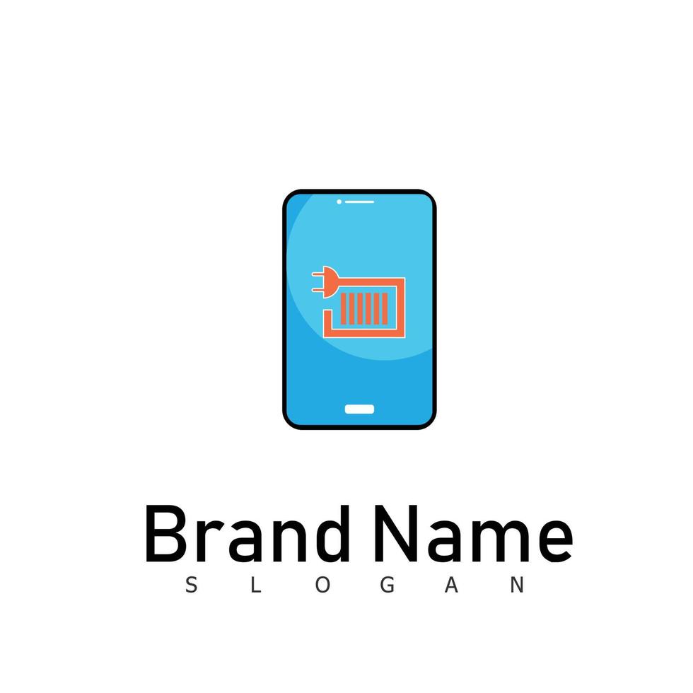 Mobile phone logo design symbol vector