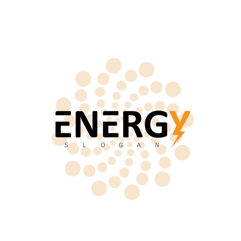 energía logo san eco tecnología eléctrica vector