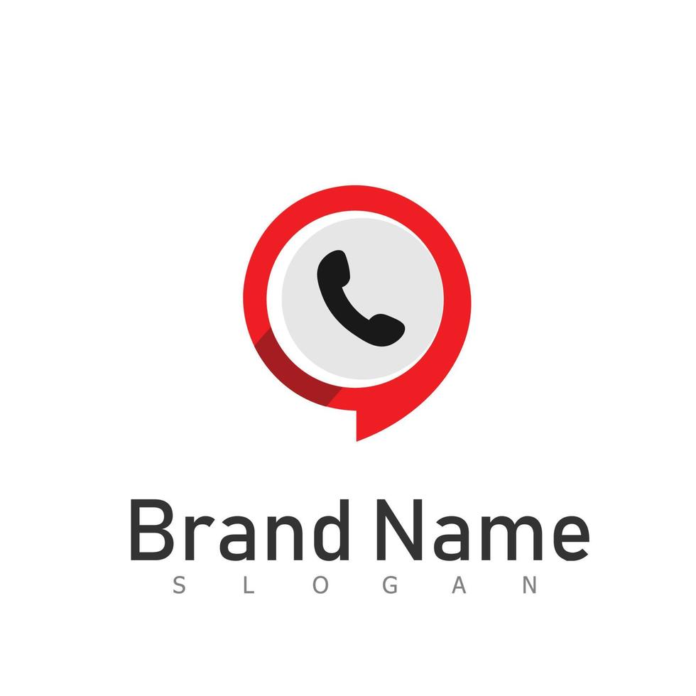 chat llamada móvil logotipo diseño tecnología símbolo vector