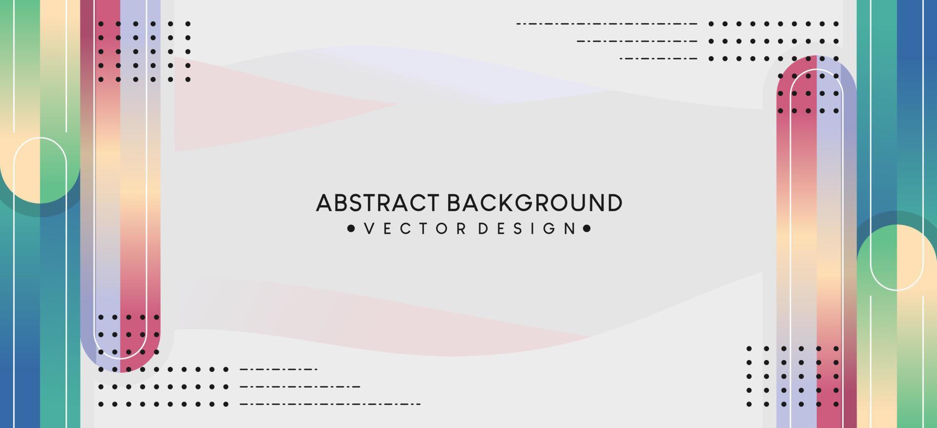 Abstract background design with colorful soft layer elements vector