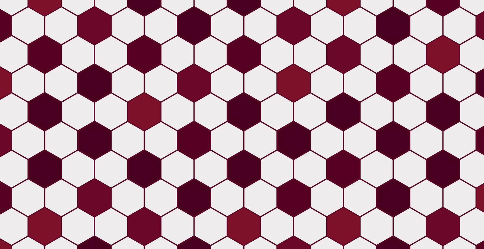 Football background in the colors of the flag of Qatar, World Cup 2022 - Vector