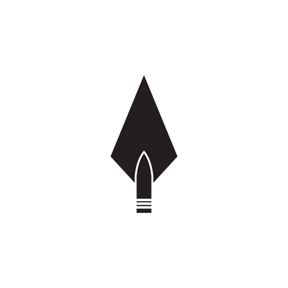 Spear logo vector design template