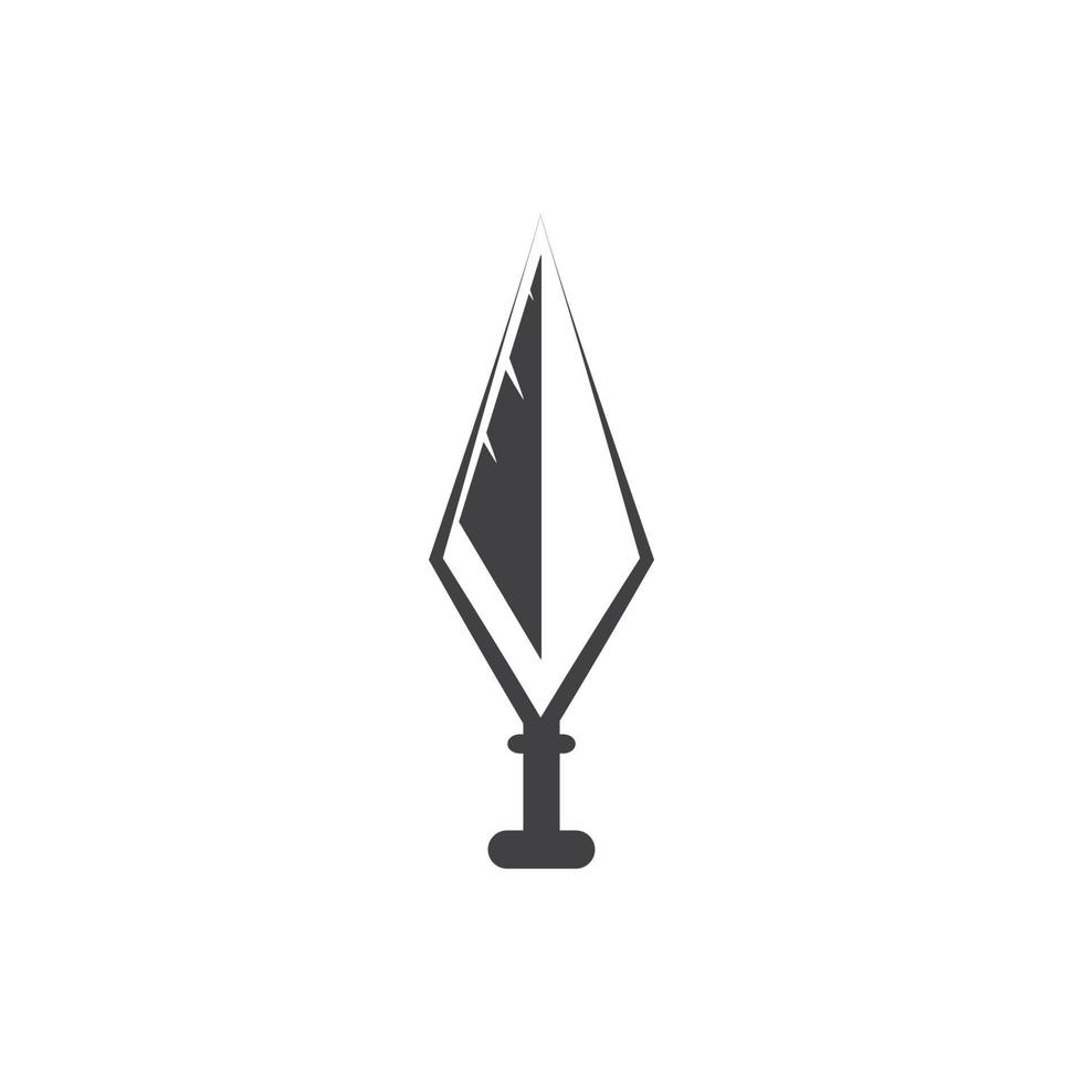 Spear logo vector design template