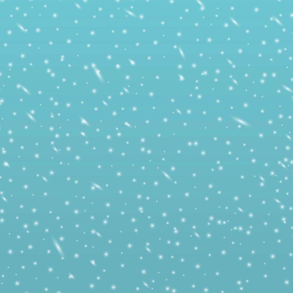 White falling snow on transparent background - illustration vector