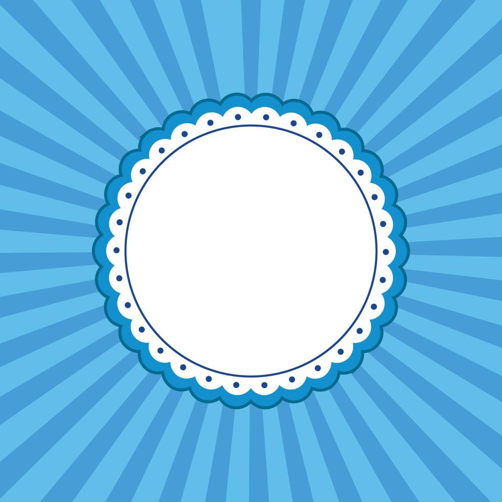 Light blue circle retro vector background