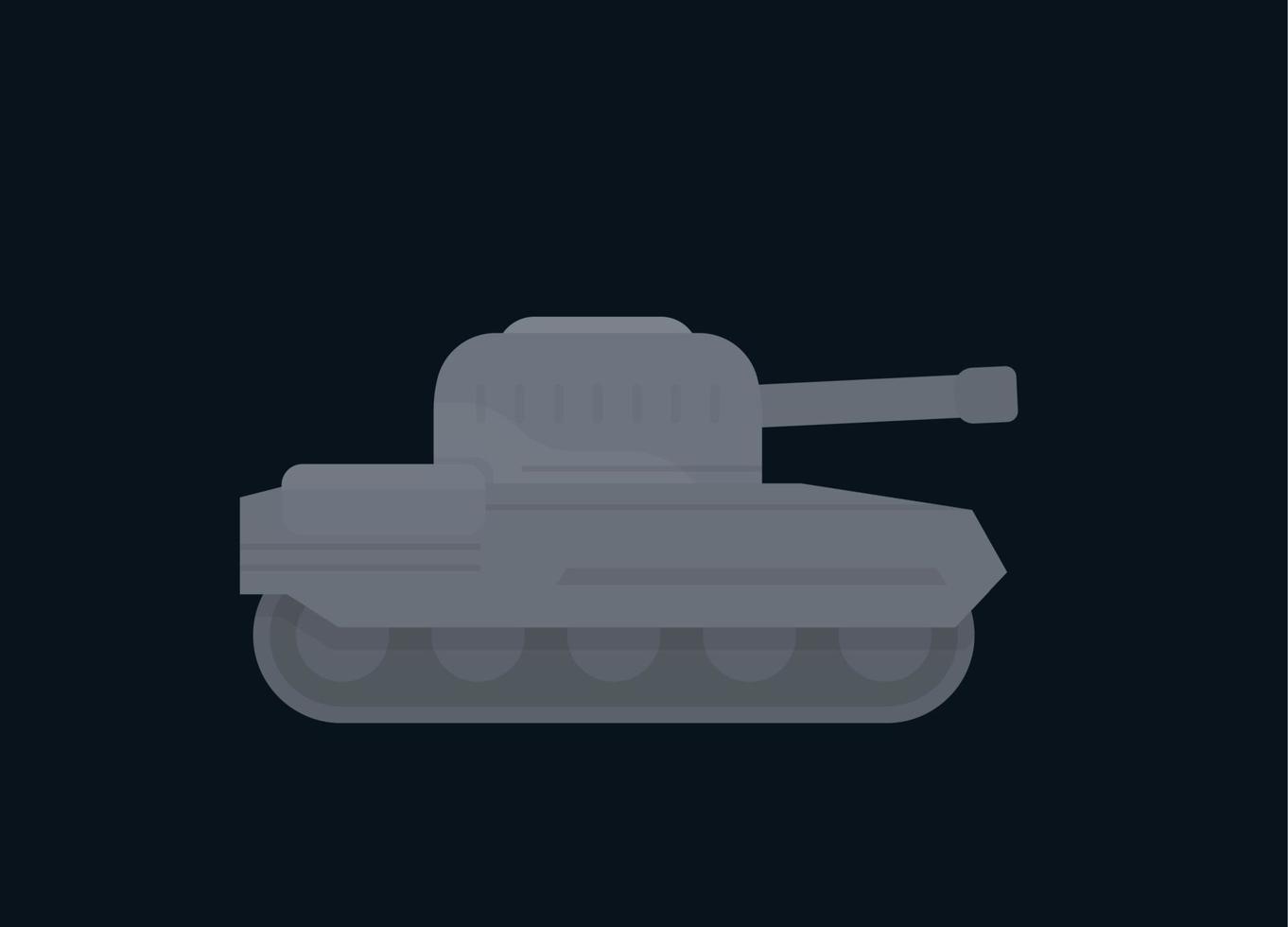 tanque militar, vehículo de combate blindado del ejército vector