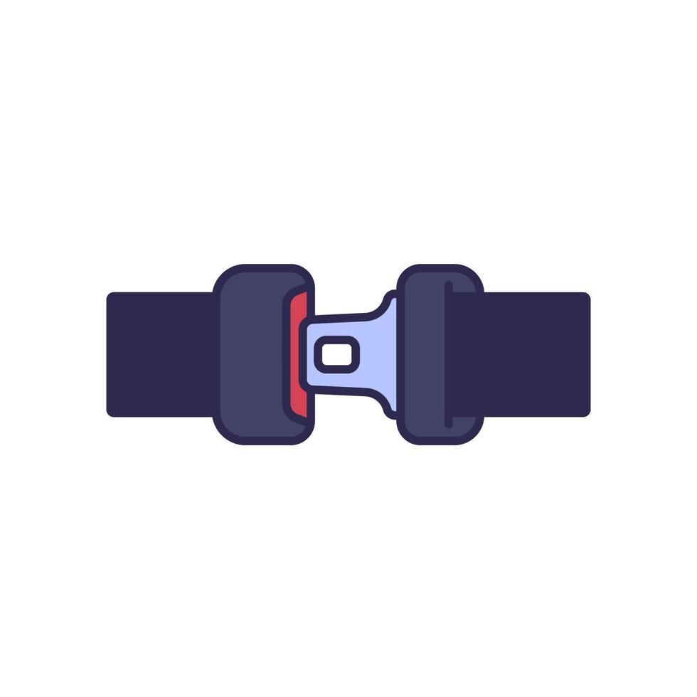 seat belt icon, car safety vector