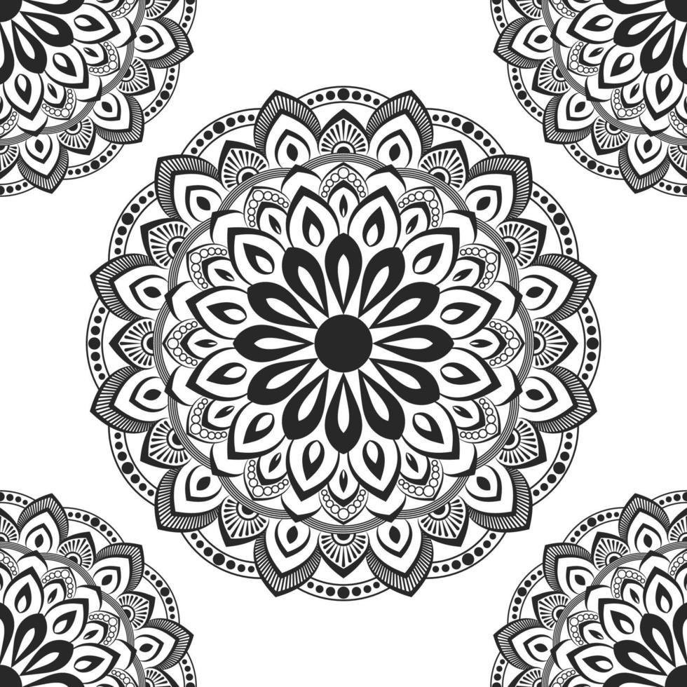 plantilla de diseño de vector de mandala