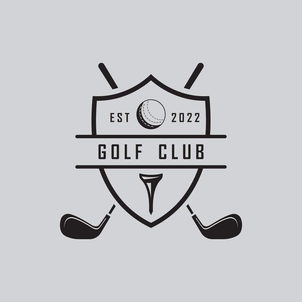 golf logo and vector with slogan template